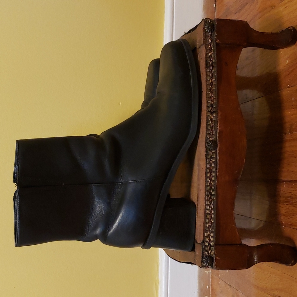 Naturalizer Women's Dawson 830N38 Square Toe Block Heel Black Ankle Boot…Size 9N